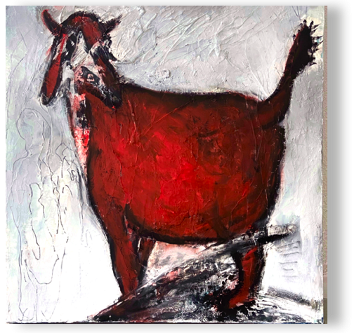 feeling in red, Öl/Struktur/Lw,
60 x 60 x 5 cm, 2025 feeling in red, Öl/Struktur/Lw,
60 x 60 x 5 cm, 2025